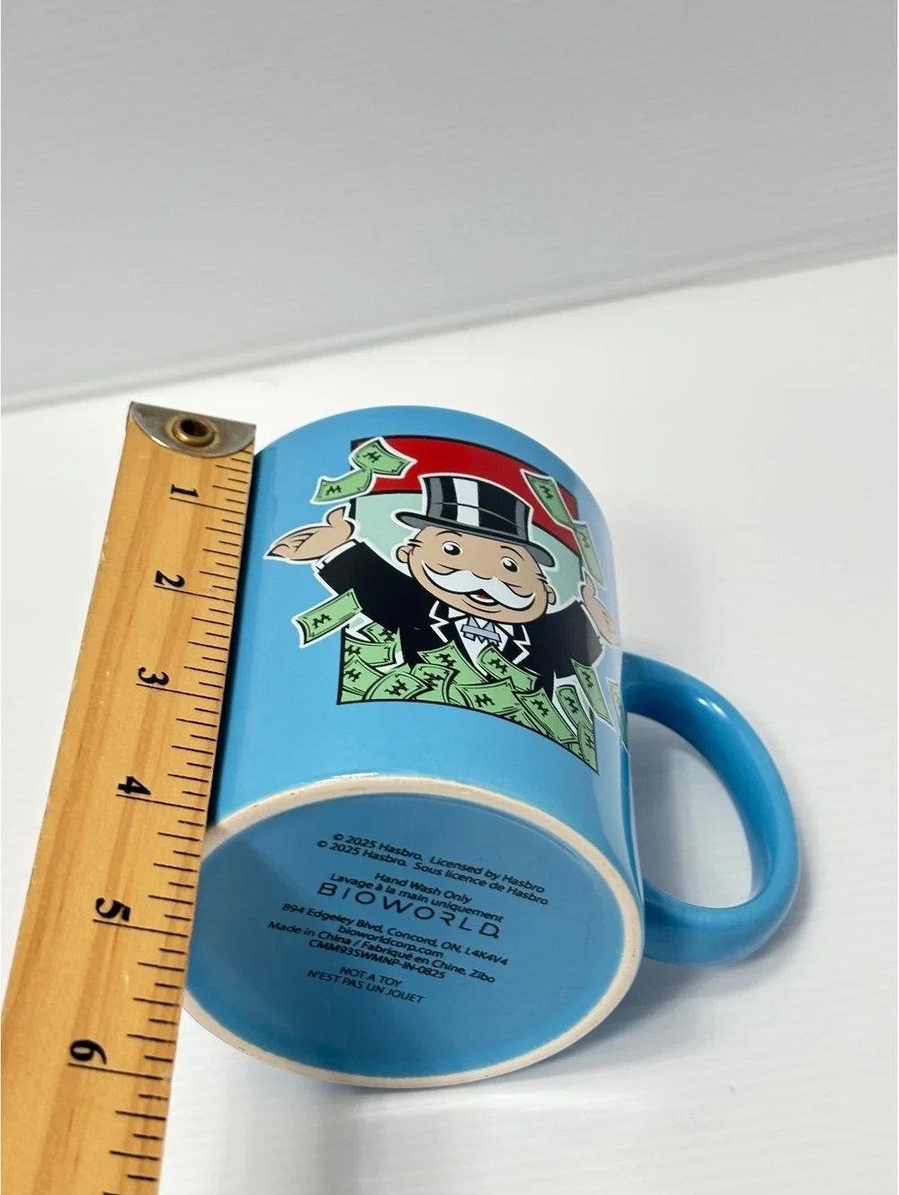 Monopoly Themed Ceramic Coffee Mug with 'Own it All!' Design - Licensed by